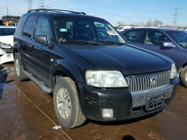 4M2YU57106DJ09668 - 2006 MERCURY MARINER BLACK photo 1