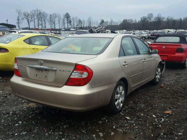 4T1BE32K03U666729 - 2003 TOYOTA CAMRY LE GOLD photo 4