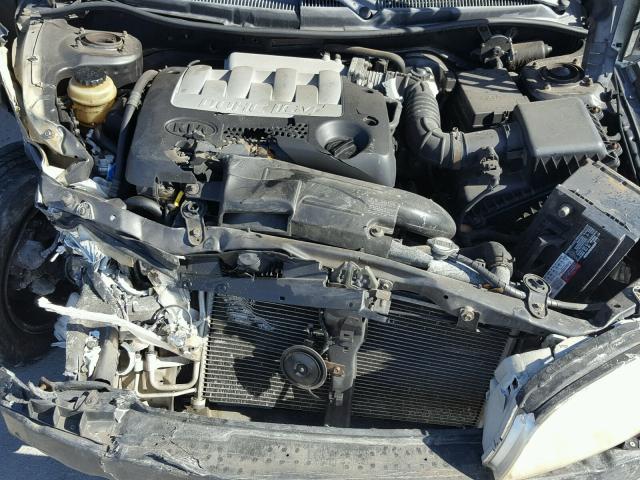 KNAFB121635296081 - 2003 KIA SPECTRA BA GRAY photo 7