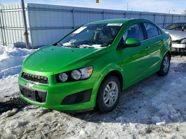 1G1JC5SH9G4112285 - 2016 CHEVROLET SONIC LT GREEN photo 2