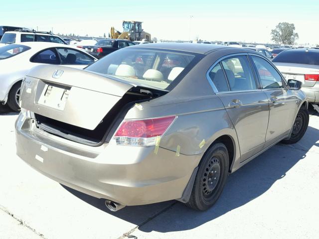 1HGCP26499A169442 - 2009 HONDA ACCORD LXP BEIGE photo 4