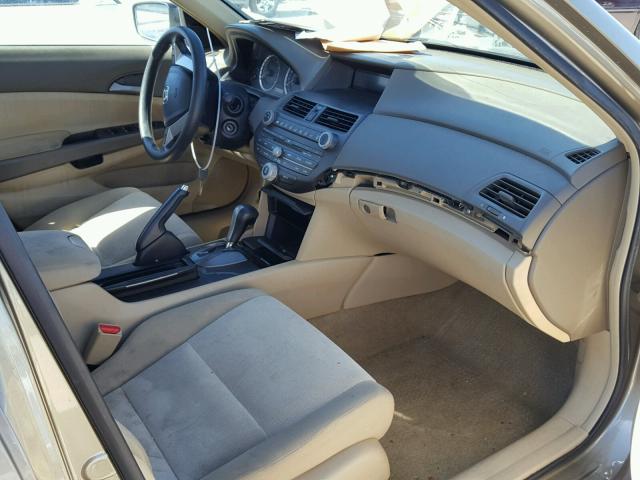 1HGCP26499A169442 - 2009 HONDA ACCORD LXP BEIGE photo 5