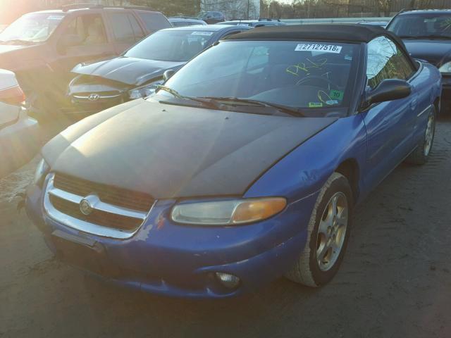 3C3EL55H1WT269262 - 1998 CHRYSLER SEBRING JX BLUE photo 2