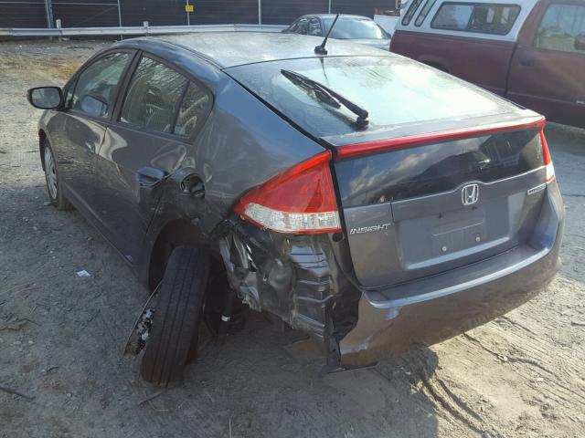 JHMZE2H38BS003933 - 2011 HONDA INSIGHT GRAY photo 3