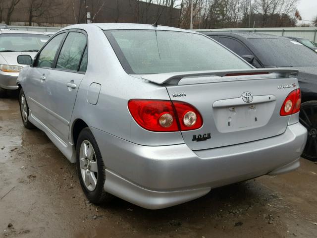 2T1BR32E95C347008 - 2005 TOYOTA COROLLA CE SILVER photo 3