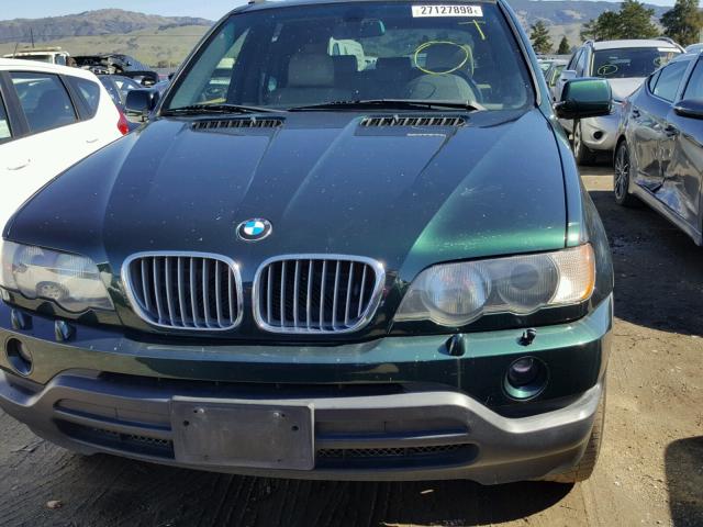 WBAFB33581LH07814 - 2001 BMW X5 4.4I GREEN photo 9