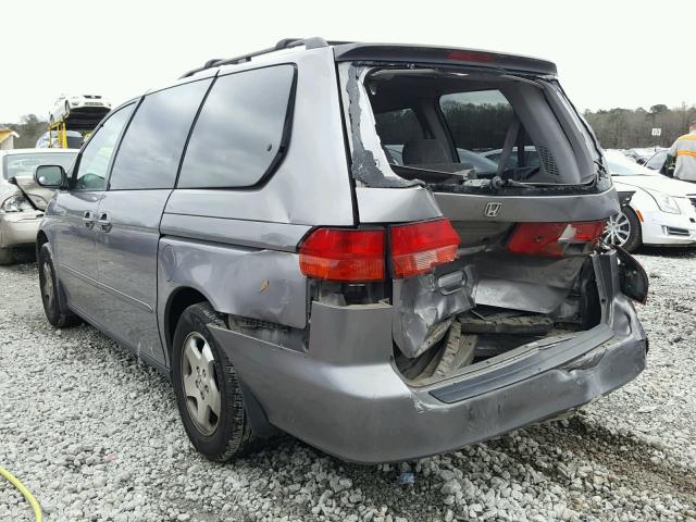 2HKRL1867YH500622 - 2000 HONDA ODYSSEY EX GRAY photo 3