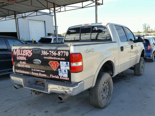 1FTPW14V36FB07445 - 2006 FORD F150 SUPER SILVER photo 4