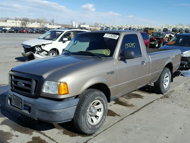 1FTYR10U64PA47886 - 2004 FORD RANGER TAN photo 2