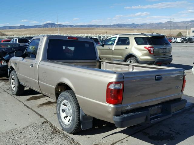 1FTYR10U64PA47886 - 2004 FORD RANGER TAN photo 3