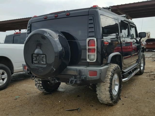 5GRGN23U55H133225 - 2005 HUMMER H2 BLACK photo 4