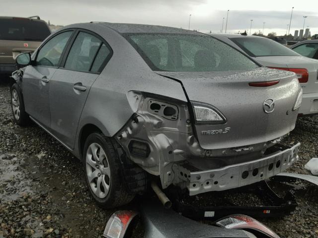 JM1BL1UG9B1409589 - 2011 MAZDA 3 I SILVER photo 3