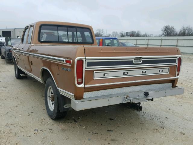 F25JKA03074 - 1976 FORD PU BROWN photo 3