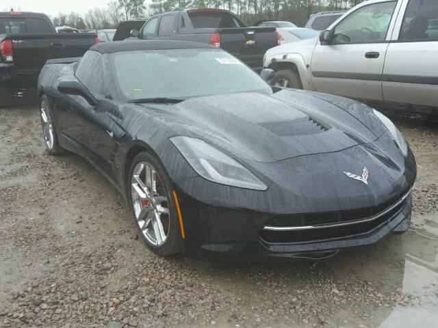 1G1YM3D75E5107905 - 2014 CHEVROLET CORVETTE S BLACK photo 1