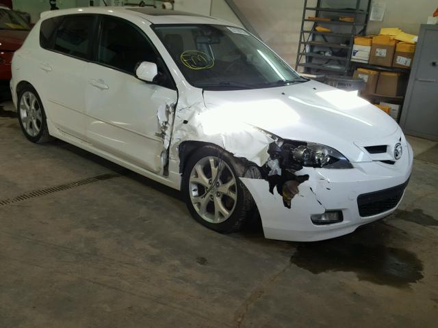 JM1BK343881143891 - 2008 MAZDA 3 HATCHBAC WHITE photo 1