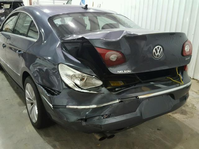 WVWMN7AN8AE552825 - 2010 VOLKSWAGEN CC SPORT GRAY photo 9