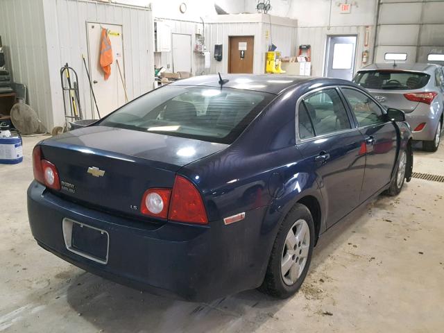 1G1ZG57B284222625 - 2008 CHEVROLET MALIBU LS BLUE photo 4