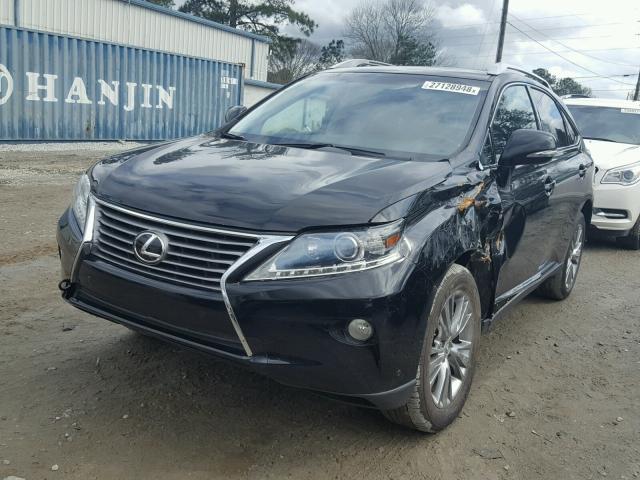 2T2ZK1BA5DC096910 - 2013 LEXUS RX 350 BLACK photo 2