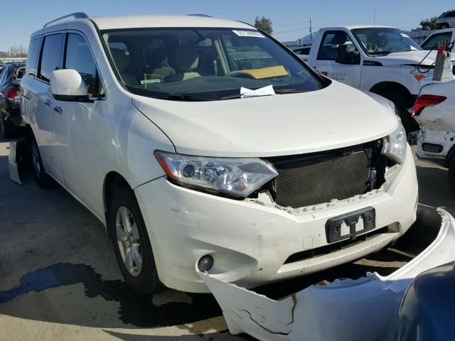 JN8AE2KP4D9069761 - 2013 NISSAN QUEST S WHITE photo 1