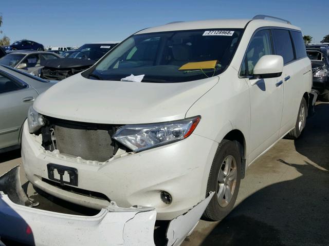 JN8AE2KP4D9069761 - 2013 NISSAN QUEST S WHITE photo 2