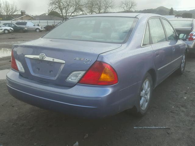 4T1BF28B0YU039650 - 2000 TOYOTA AVALON XL BLUE photo 4