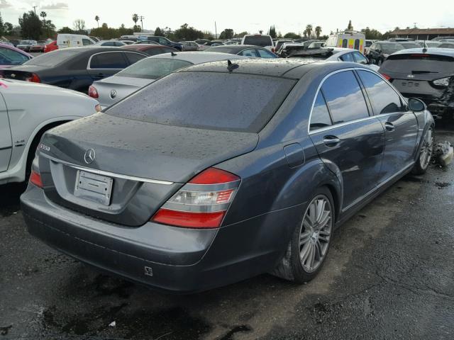 WDDNG71X38A205829 - 2008 MERCEDES-BENZ S 550 GRAY photo 4