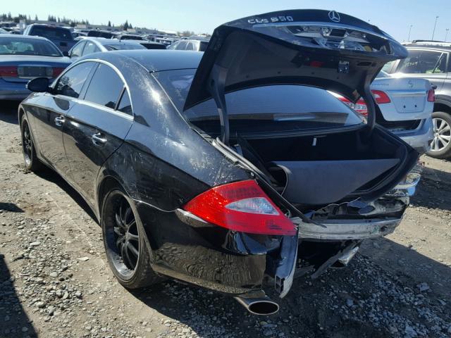 WDDDJ72X57A106276 - 2007 MERCEDES-BENZ CLS 550 BLACK photo 3