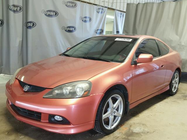 JH4DC53016S000697 - 2006 ACURA RSX TYPE-S ORANGE photo 2