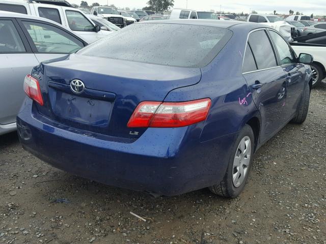 4T1BE46K49U398759 - 2009 TOYOTA CAMRY BASE BLUE photo 4