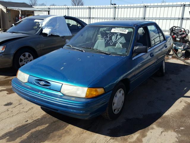 3FARP13J6RR127948 - 1994 FORD ESCORT LX GREEN photo 2