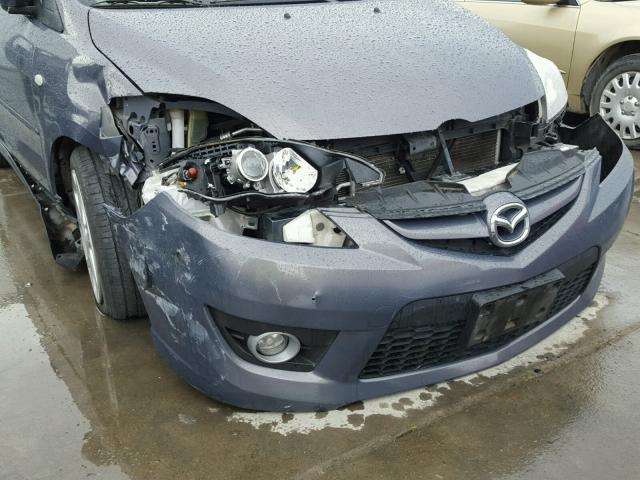 JM1CR29L780301517 - 2008 MAZDA 5 GRAY photo 9