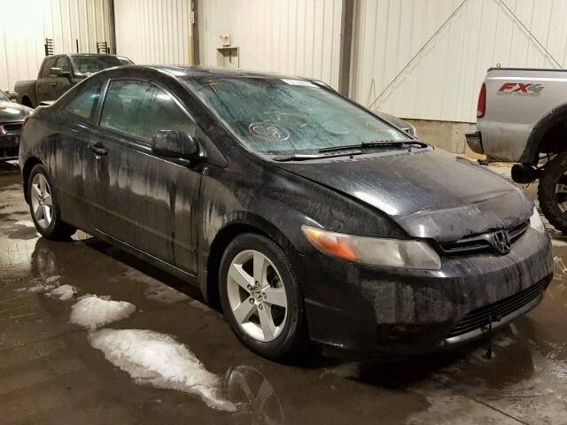 2HGFG12857H003515 - 2007 HONDA CIVIC EX BLACK photo 1