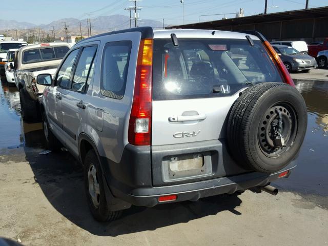 JHLRD68453C012494 - 2003 HONDA CR-V LX SILVER photo 3