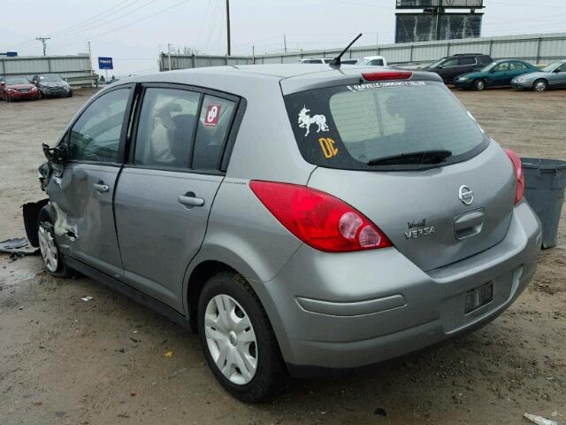 3N1BC1CP1CK807755 - 2012 NISSAN VERSA S GRAY photo 3