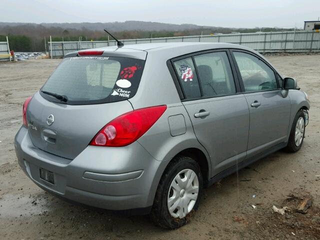 3N1BC1CP1CK807755 - 2012 NISSAN VERSA S GRAY photo 4