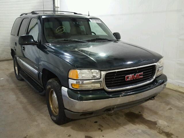 1GKEK13Z62J239604 - 2002 GMC YUKON GREEN photo 1