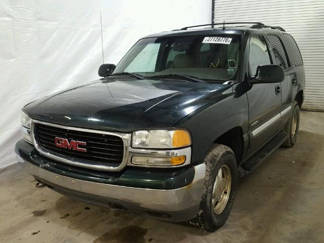 1GKEK13Z62J239604 - 2002 GMC YUKON GREEN photo 2