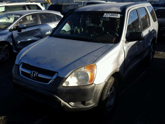 JHLRD685X4C003929 - 2004 HONDA CR-V LX SILVER photo 2