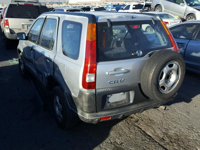 JHLRD685X4C003929 - 2004 HONDA CR-V LX SILVER photo 3