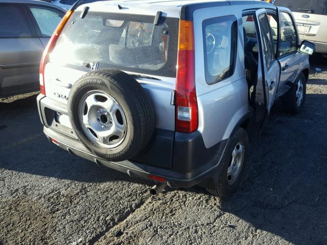 JHLRD685X4C003929 - 2004 HONDA CR-V LX SILVER photo 4