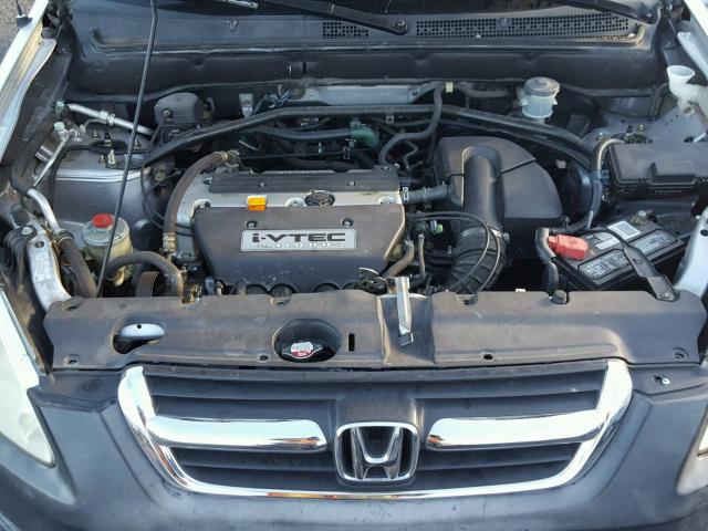 JHLRD685X4C003929 - 2004 HONDA CR-V LX SILVER photo 7