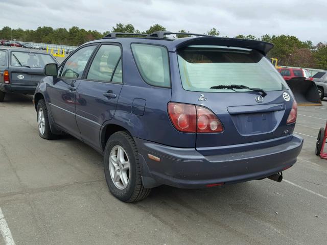 JT6HF10U9Y0132199 - 2000 LEXUS RX 300 BLUE photo 3