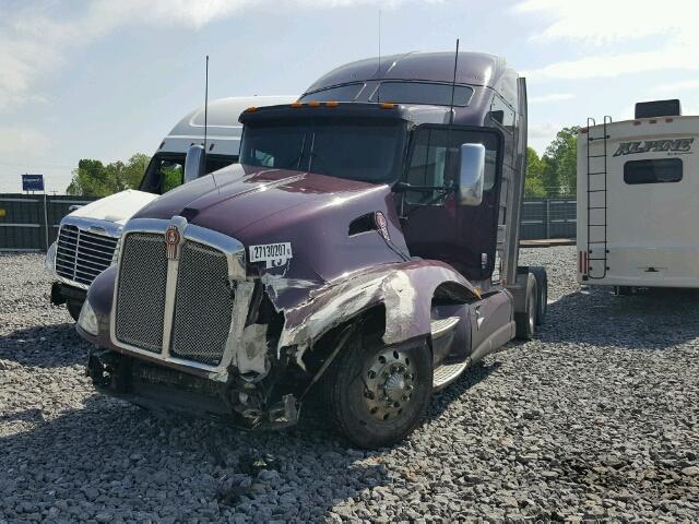 1XKADP9X8CJ295756 - 2012 KENWORTH CONSTRUCTI PURPLE photo 2