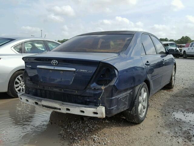 4T1BE32K74U313535 - 2004 TOYOTA CAMRY LE BLUE photo 4