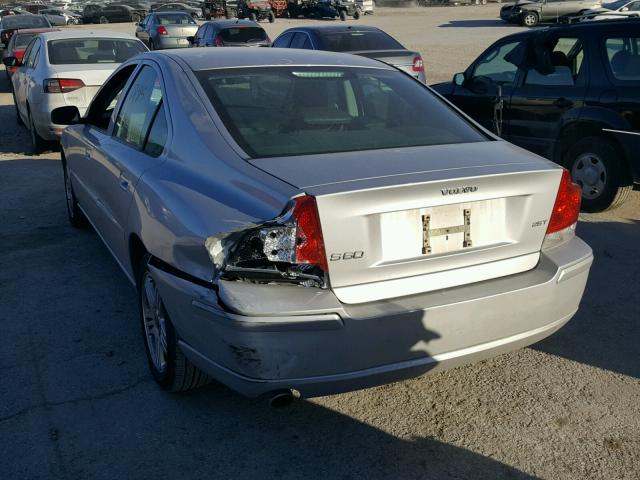 YV1RS592462542549 - 2006 VOLVO S60 2.5T SILVER photo 3