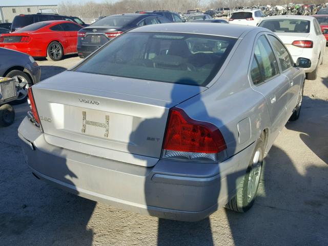 YV1RS592462542549 - 2006 VOLVO S60 2.5T SILVER photo 4