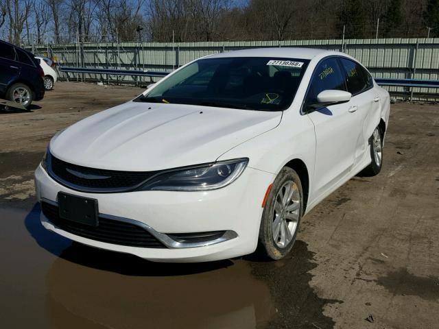 1C3CCCAB4FN639648 - 2015 CHRYSLER 200 LIMITE WHITE photo 2