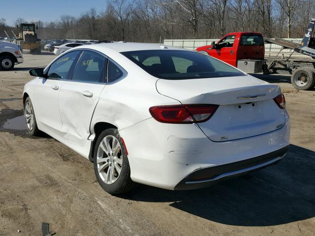 1C3CCCAB4FN639648 - 2015 CHRYSLER 200 LIMITE WHITE photo 3