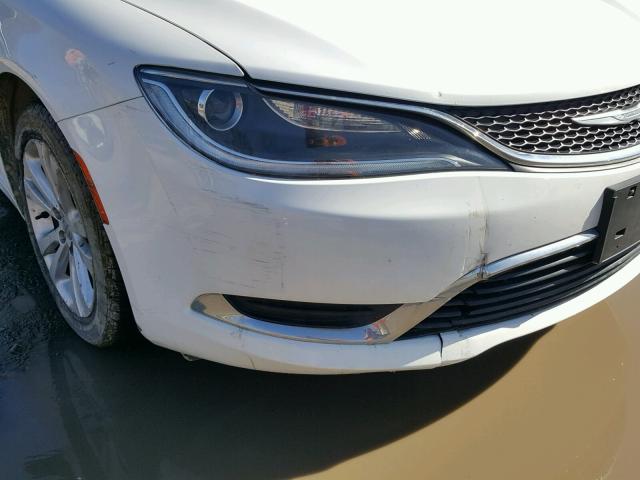 1C3CCCAB4FN639648 - 2015 CHRYSLER 200 LIMITE WHITE photo 9