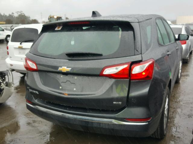 2GNAXREV4J6102278 - 2018 CHEVROLET EQUINOX LS GRAY photo 4